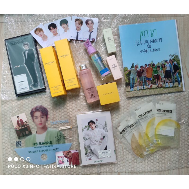 PC Nature Republic NCT 127 photochard Jaehyun standee Taeyong postcard haechan Mark natrep photobook