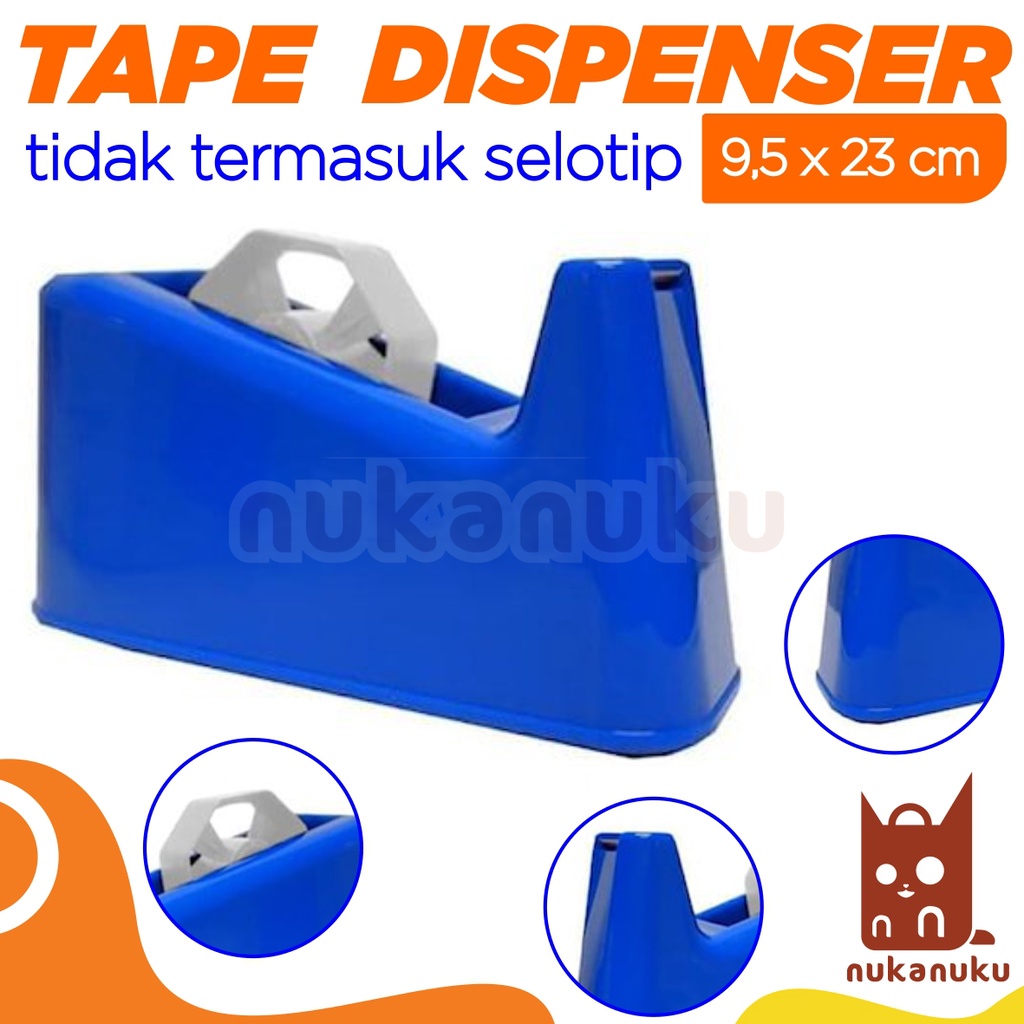 

NUKANUKU - Tape Dispenser Selotip / Tempat Selotip / Tempat Lakban / Tempat Solasi / Dispenser Solasi