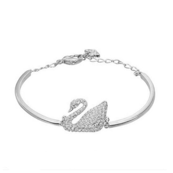 Gelang Tangan Wanita SWAN Korea Eropa Fashion Women Bangle Bracelet Berlian Diamond Swarovski