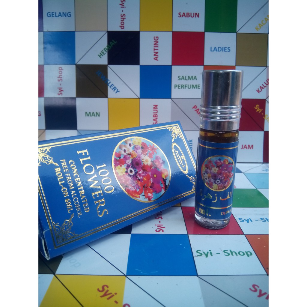 Parfum 1000 BUNGA Non Alkohol Roll On 6 ml