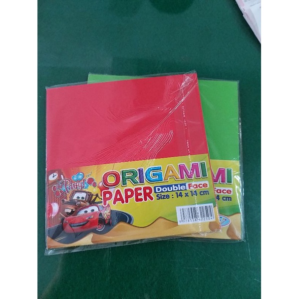 

KERTAS ORIGAMI DOUBLE FACE 14x14 cm PER PACK ORI BERKUALITAS