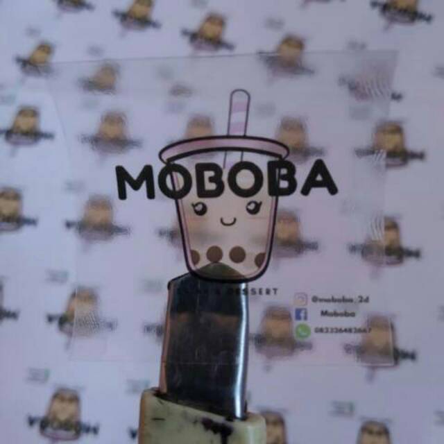 

Stiker label transparan a3 + cutting