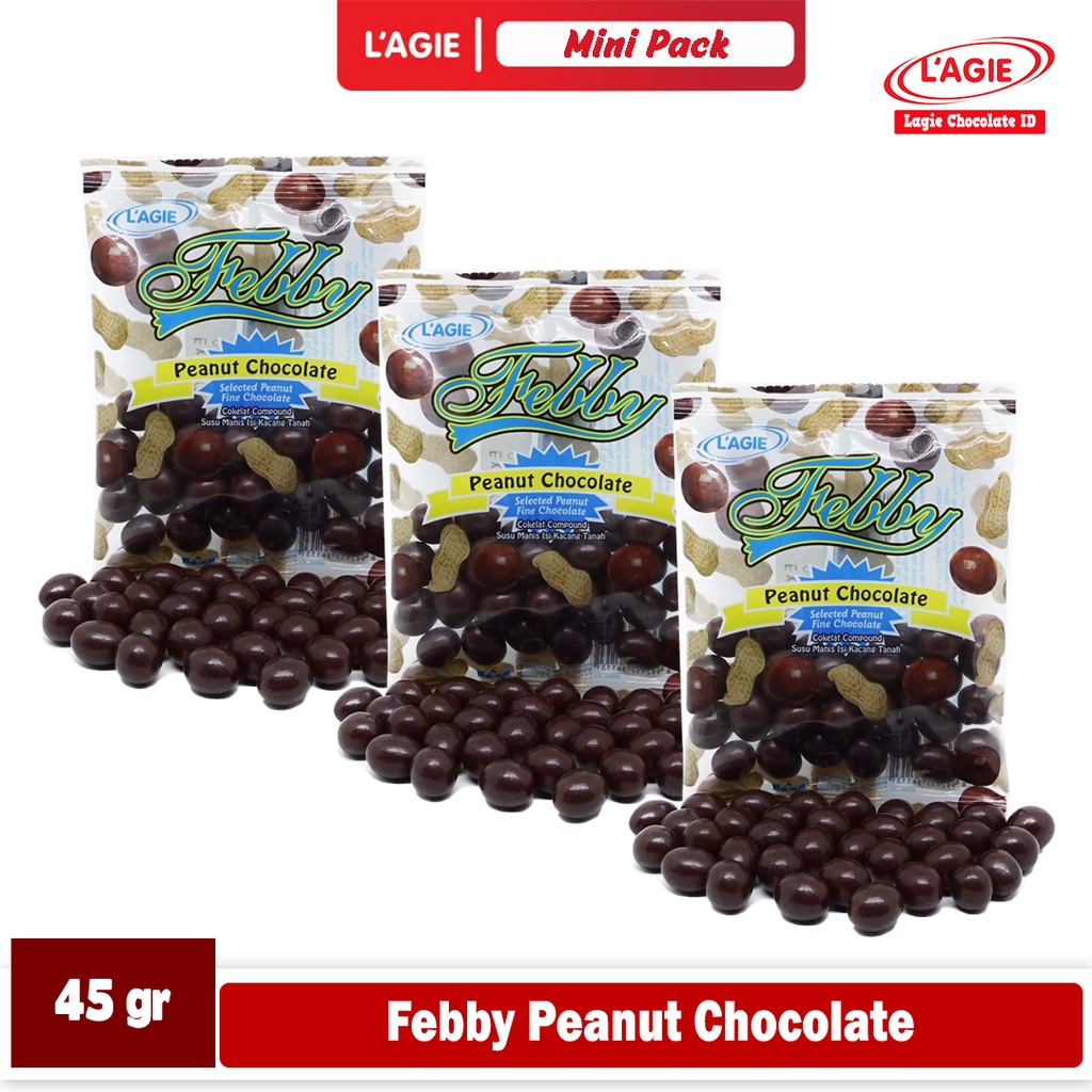 

LAGIE FEBBY PEANUT CHOCOLATE 45GRAM 3 SACHET