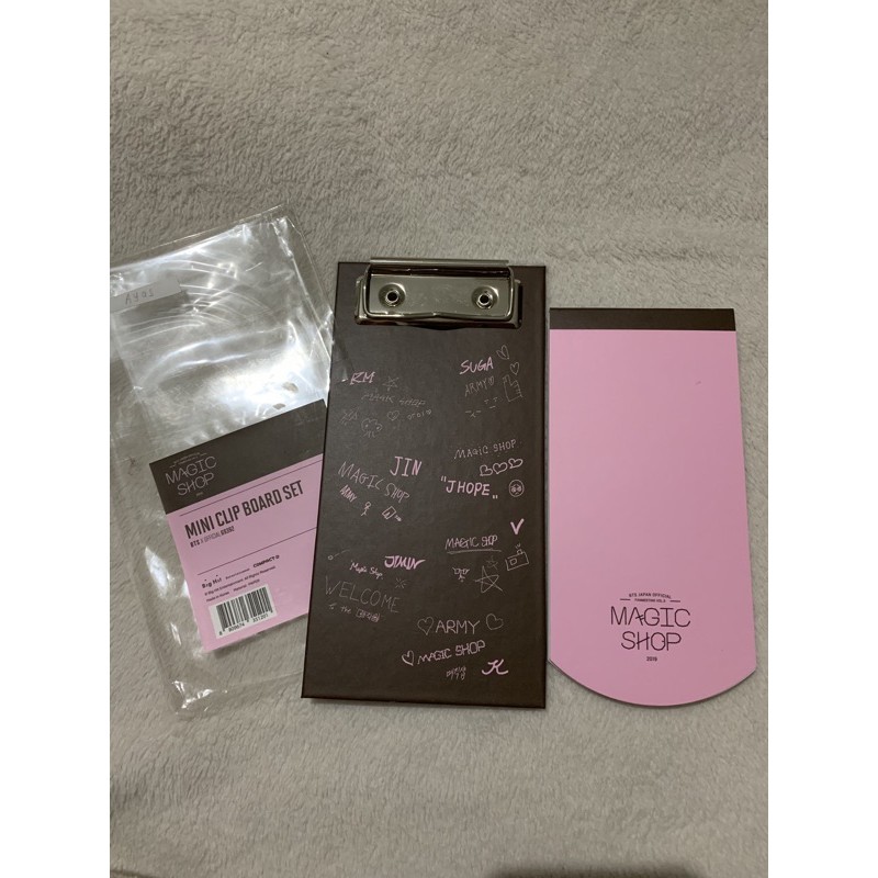 Notes & clipboard muster bts