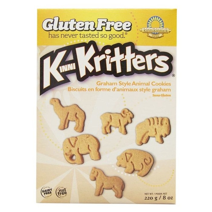 

Kinnikinnick Foods, KinniKritters, Graham Style Animal Cookies