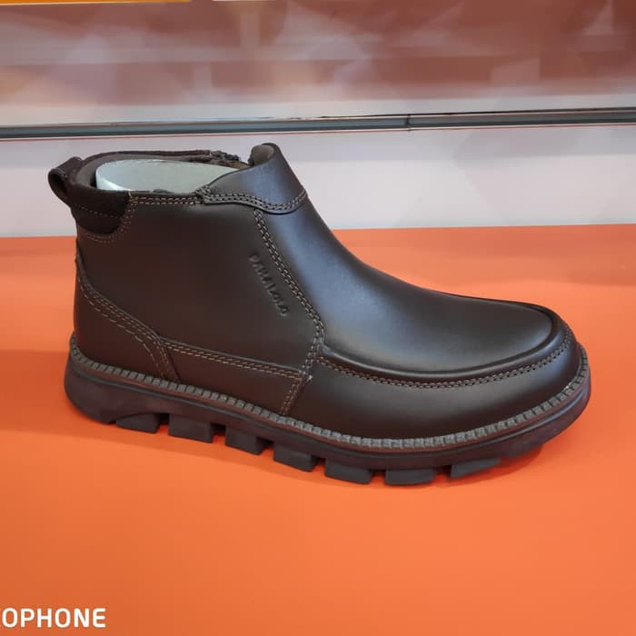 Sepatu kulit pakalolo boots N08193 coklat sepatu boots pria original