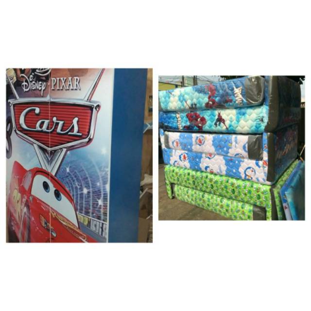 Set lemari+ spring bed Sorong anak