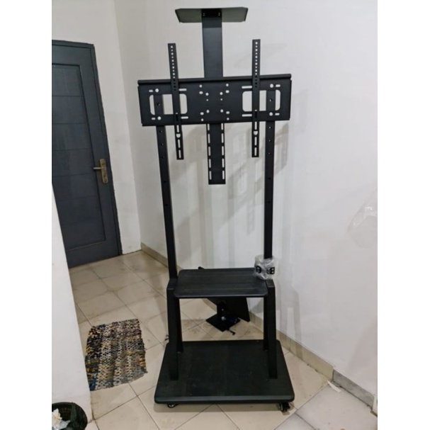 bracket tv stand roda dorong 70 65 60 55 50 49 43 40 inch/standing tv