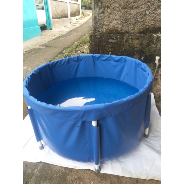 vat koi/kolam bundar rangka paralon, fulset