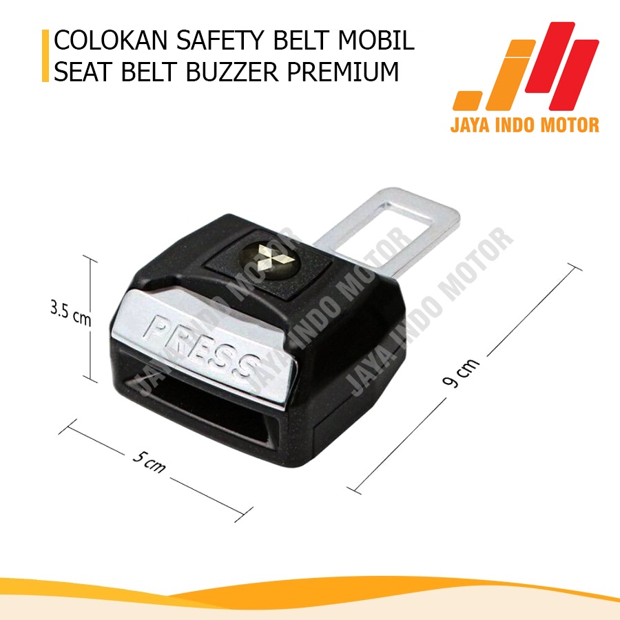 COLOKAN SAFETY BELT MOBIL / SEAT BELT BUZZER LOGO MITSUBISHI