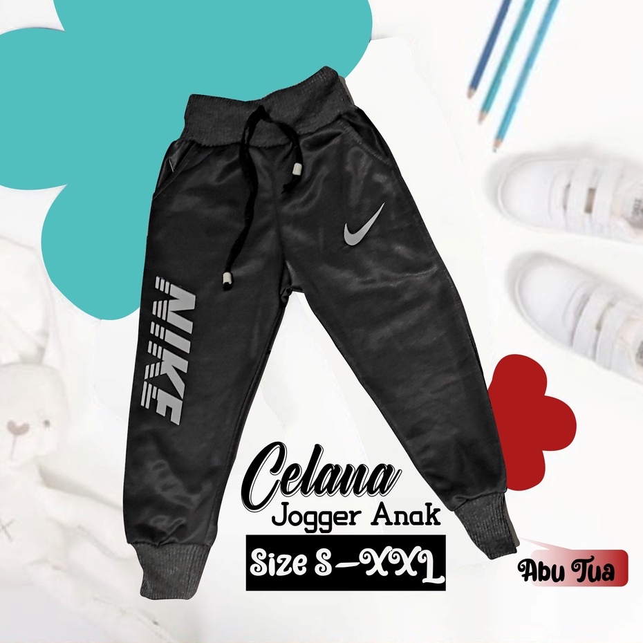 CELANA PANJANG JOGGER ANAK CELANA HARIAN SANTAI JOGER TRAINING PREMIUM OLAHRAGA LAKI LAKI COWOK PEREMPUAN USIA 1TAHUN SAMPAI 14TAHUN MOTIF SABLON BAHAN LOTTO PREMIUM