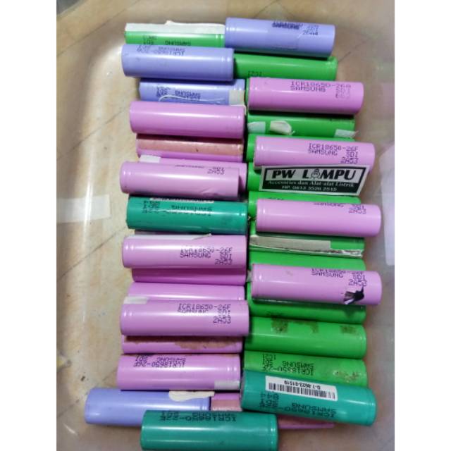 Baterai  laptop tipe 18650