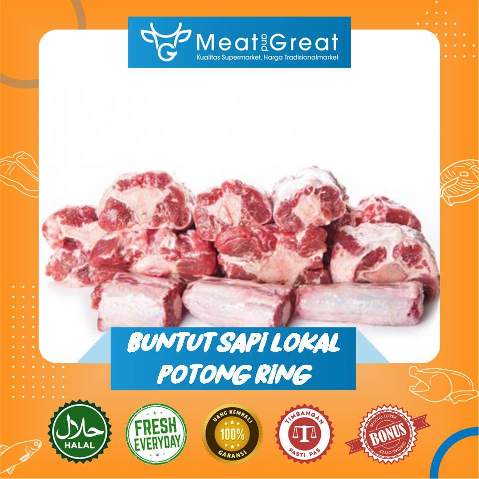 

Buntut Sapi oxtail Lokal 500gr 1kg