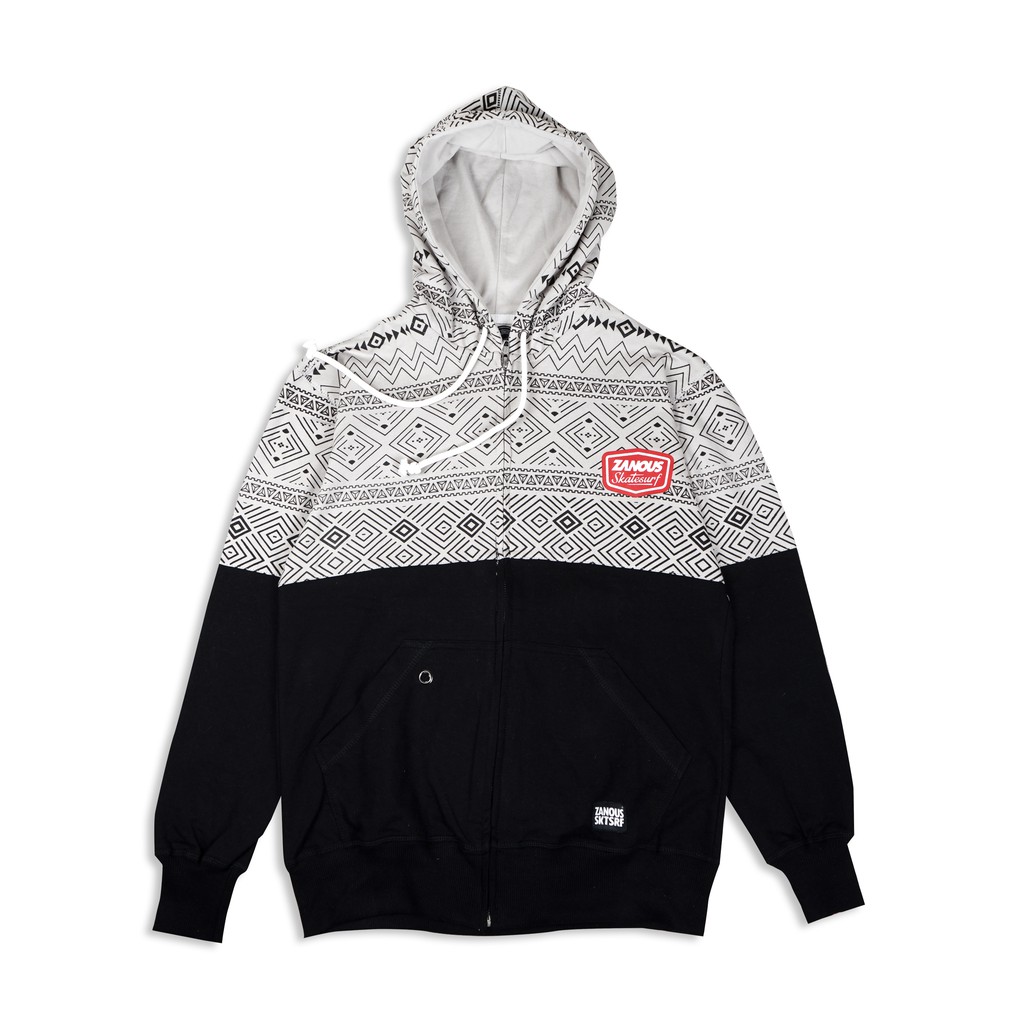 ZANOUS - Hoodie zipper - Half Navajo Gray