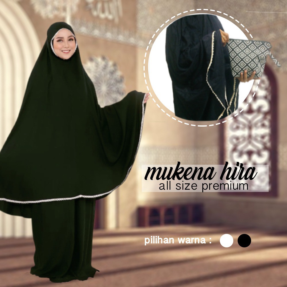Mukenah Putih Mukenah Hitam Rayon