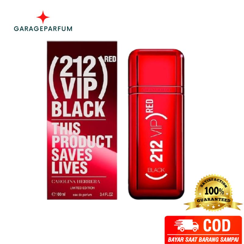 [COD] 212 VIP BLACK RED SERIES  EDPPARFUM PRIA EDP 100ML