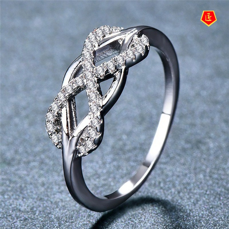 [Ready Stock]Creative Diamond Ring Simple Personality