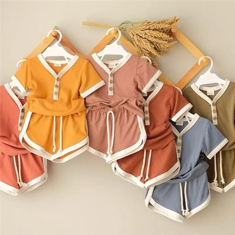 HARGA GROSIR  Setelan bayi Impor dengan kualitas premium - Setelan Baju anak harian unisex Set Anak 