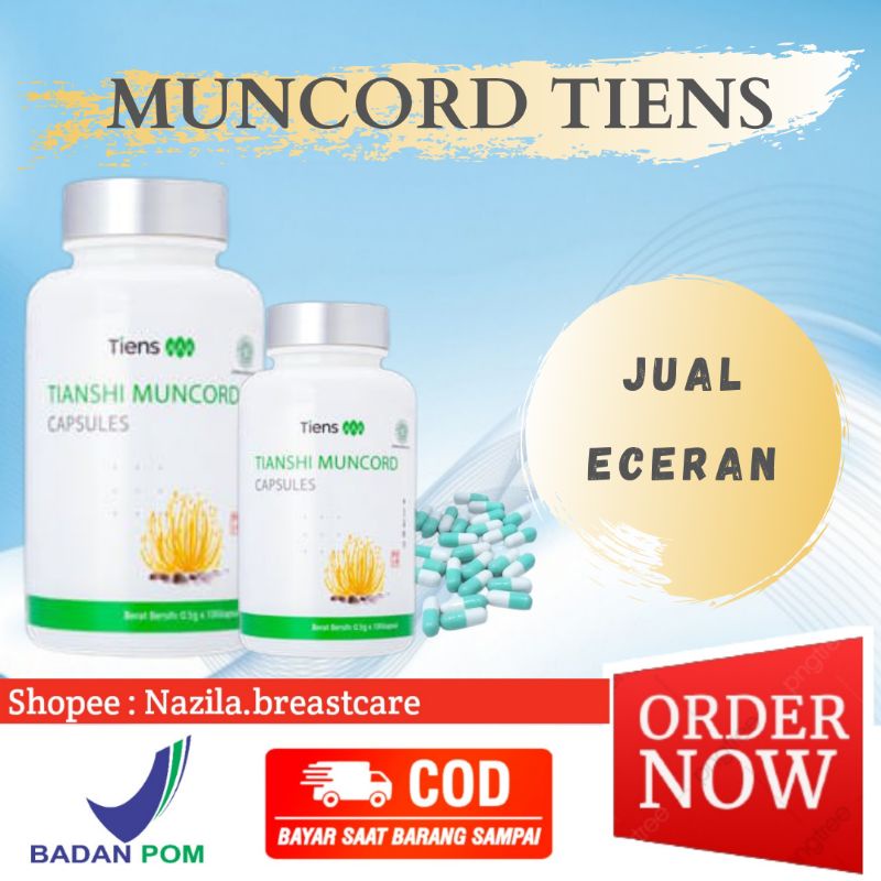 [BISA COD] MUNCORD TIENS ORIGINAL ASLI ECERAN MUNCORD TIENS PENAMBAH STAMINA BADAN AMPUH 100%