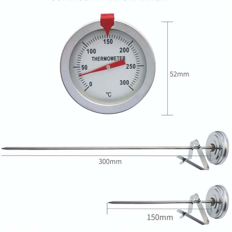 Termometer Oven Instan Bacaan Dalam Minyak Untuk Memasak BBQ Grill 2 Typ