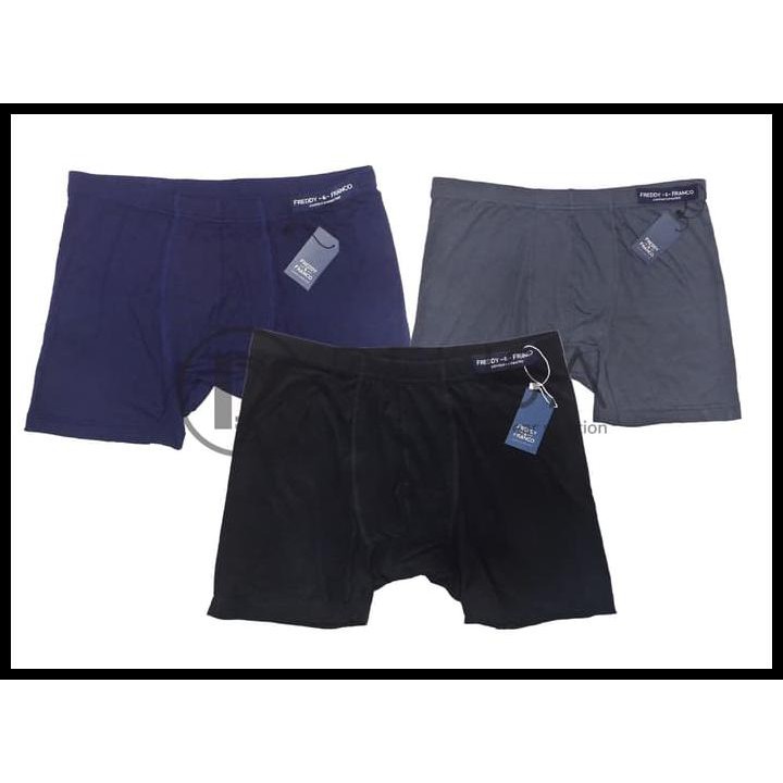 TERBARU BOXER FREDDY&FRANCO 01 - HITAM, S
