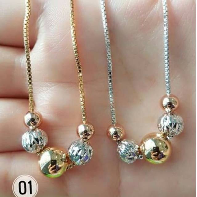 Xuping kalung bola lapis emas 18k