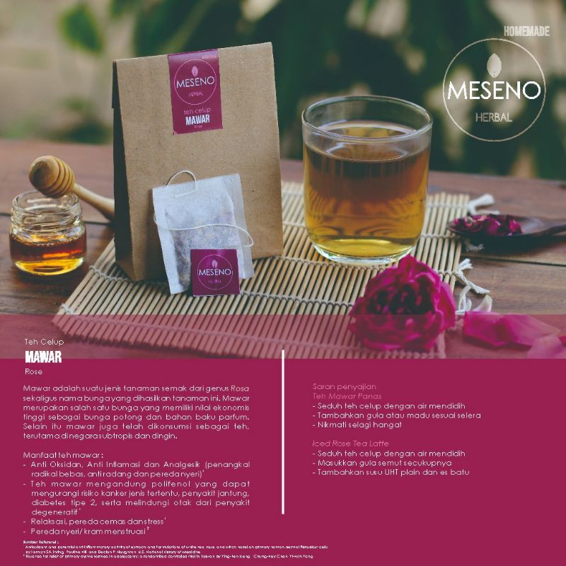 

Teh Herbal Mawar MESENO