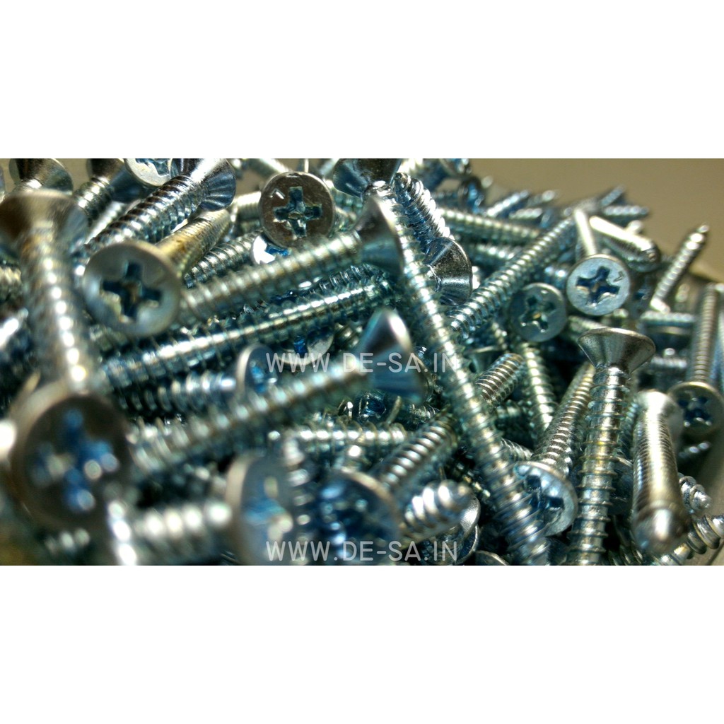 Moon Lion All Size FH Flat Head Self Tapping Screw (100 Gram)