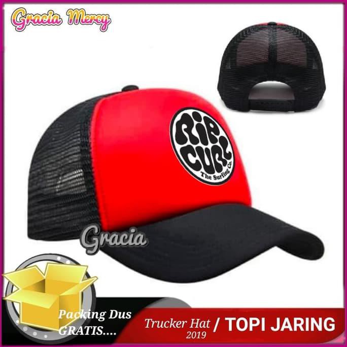 Pengiriman Cepat topi basseball..> TOPI JARING PRIA RIPCURL - RIP CURL TRUCKER HAT /AW2 BARANG BAGUS
