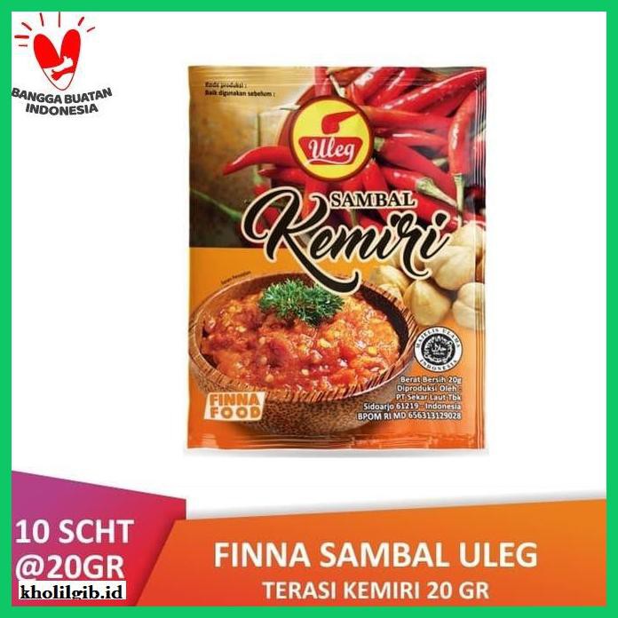 

Aneka-Sambal- Pack Finna Sambal Uleg Kemiri Sachet (10 X 20Gr) -Pedeeeeeezzzzzzz.