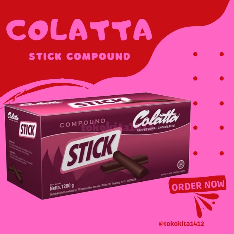 

COLATTA Chocolate Stick Bake Stable Coklat Stik Compound 1,2 kg