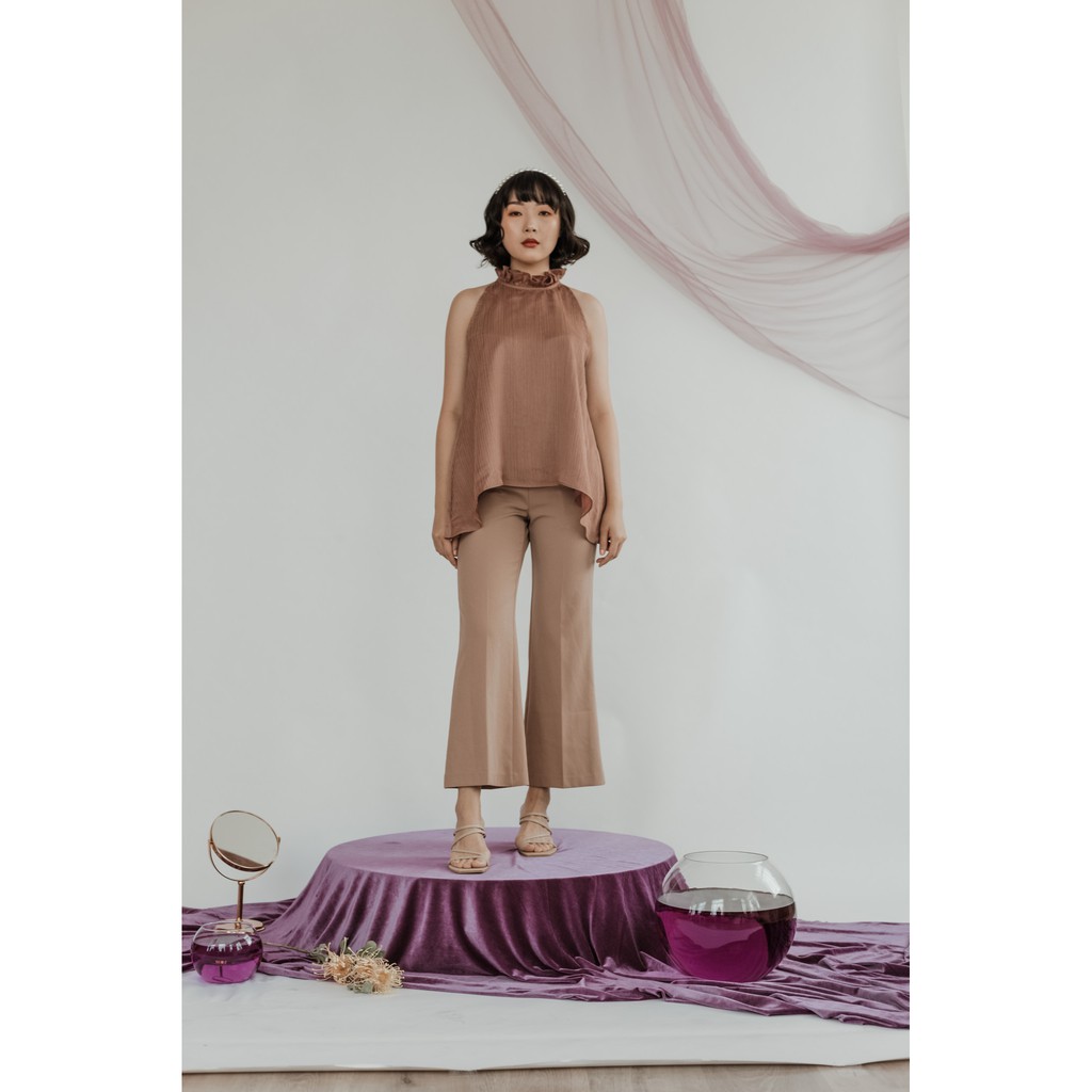 LEBIJOU - EUNICE PLEATS TOP IN TUBEROSE