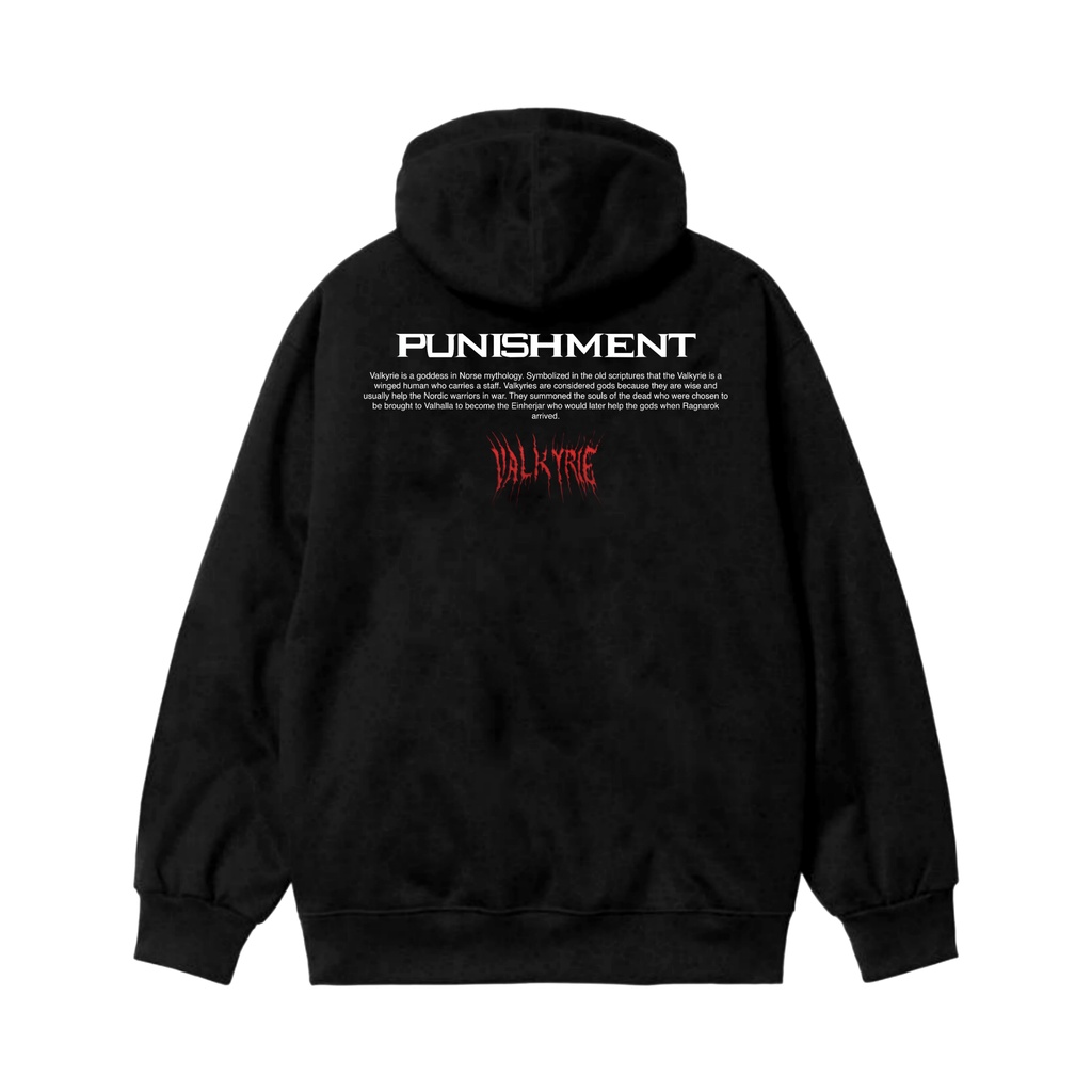 Sweater Hoodie Punishment Valkyrie Black