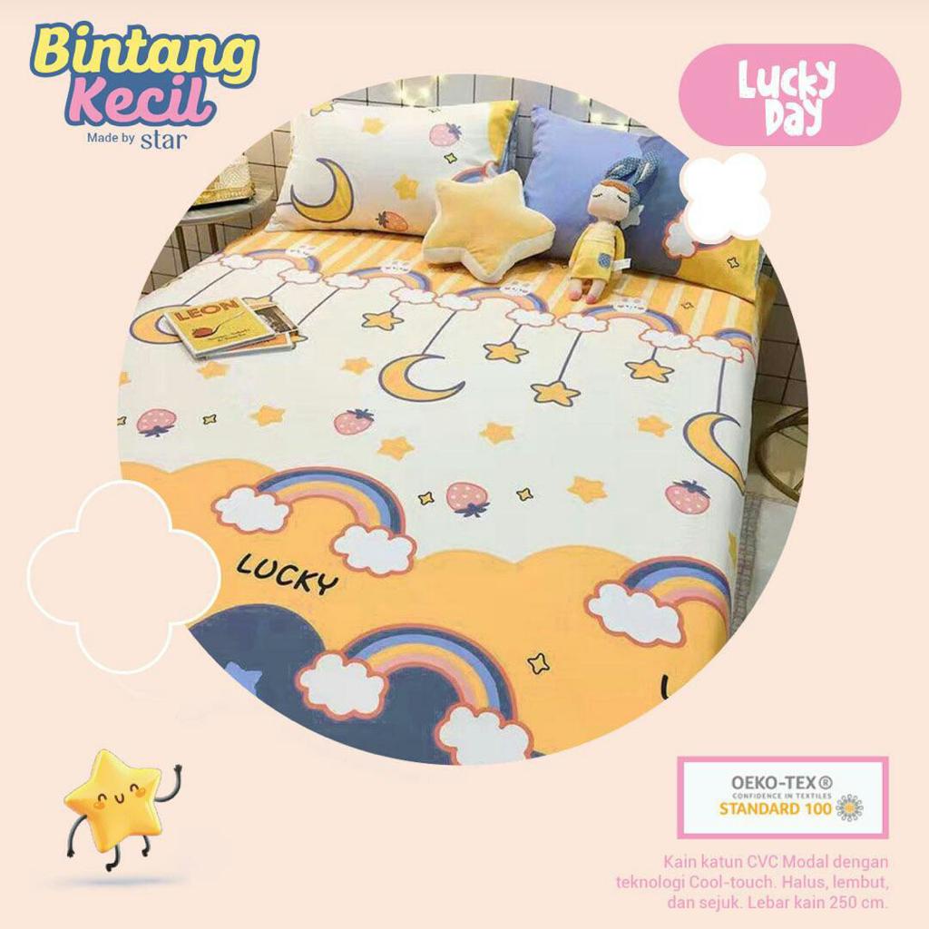 Einhomestuff Sprei Bintang Kecil Motif Lucky Day