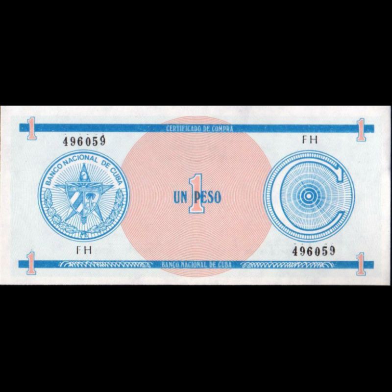 Uang Kuno Luar Atau Asing 1 Pesos Cuba C Series Tahun 1985