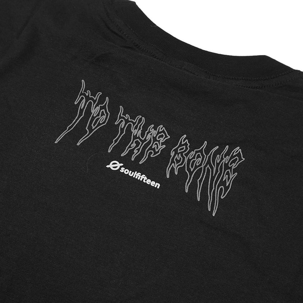 Soulfifteen Tshirt Bone soul - Black Kaos Pria ‣ MTQ.988524