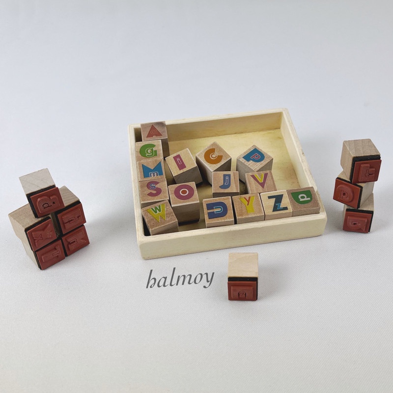 

STEMPEL / STAMP KAYU ABJAD A - Z FANCY 14 MM