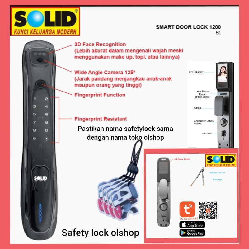 smart lock door lock sdl 1200 solid