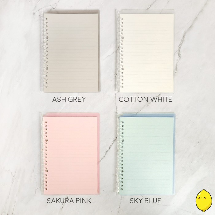 

Trendi Slim Smart Ring Binder Notebook / Buku Binder Transparan Hemat