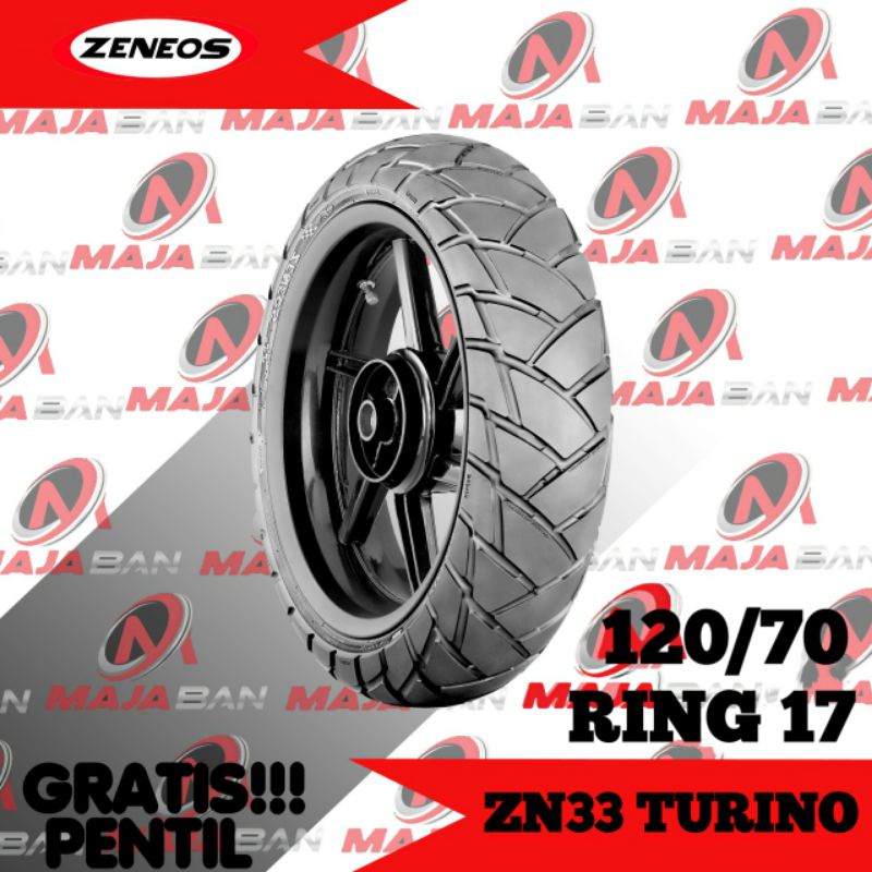 Ban Motor MOGE (Motor Batangan) // ZENEOS ZN33 TURINO 120/70 Ring 17 Tubeless