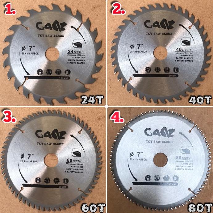 Mata Gergaji Kayu 7 Inch Circular Saw Blade 7" Mata Potong Kayu 7 Inch