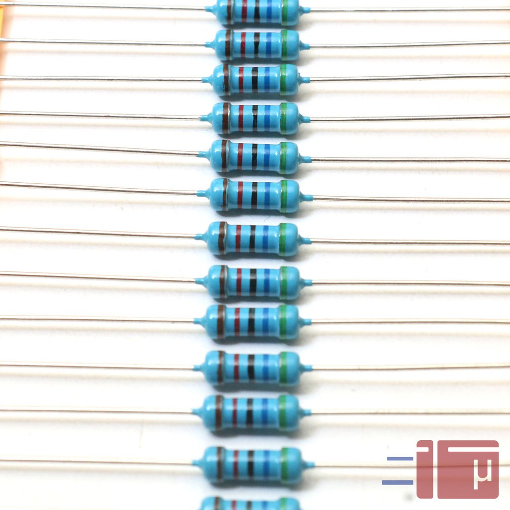 x10 Resistor 56K 1/2W Metal Film 1% Taiwan Kaki Tembaga