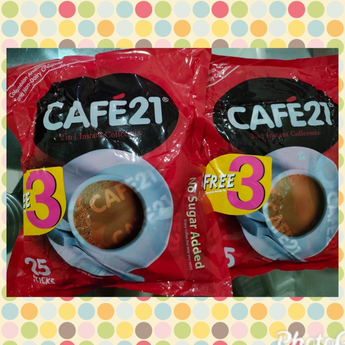 

Cafe21 instant coffee mix 2in1 isi 28 stik