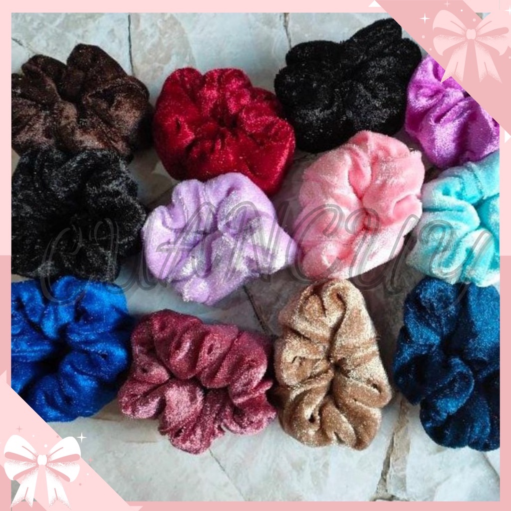 Cuancuy -  Ikat Rambut / Ikat Rambut Korea / Kunciran Rambut / Scrunchie Pita Kunciran Rambut / Ikat
