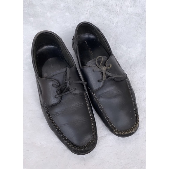 HUSH PUPPIES sepatu kulit 41 preloved sepatu kulit pria warna hitam original leather size:41
