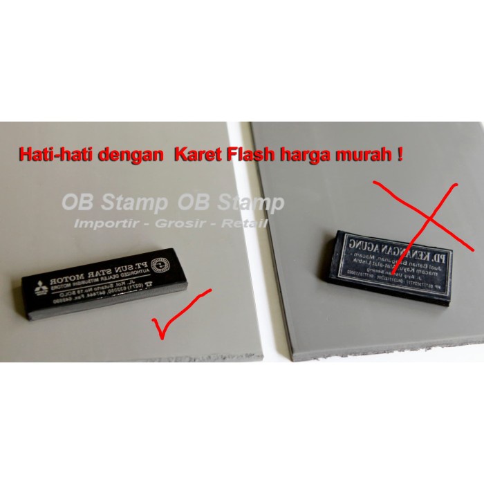 

Menyurat-Surat- Karet Stempel Flash "Mark" - Kualitas Premium (Warna Abu-Abu) -Surat-Menyurat.