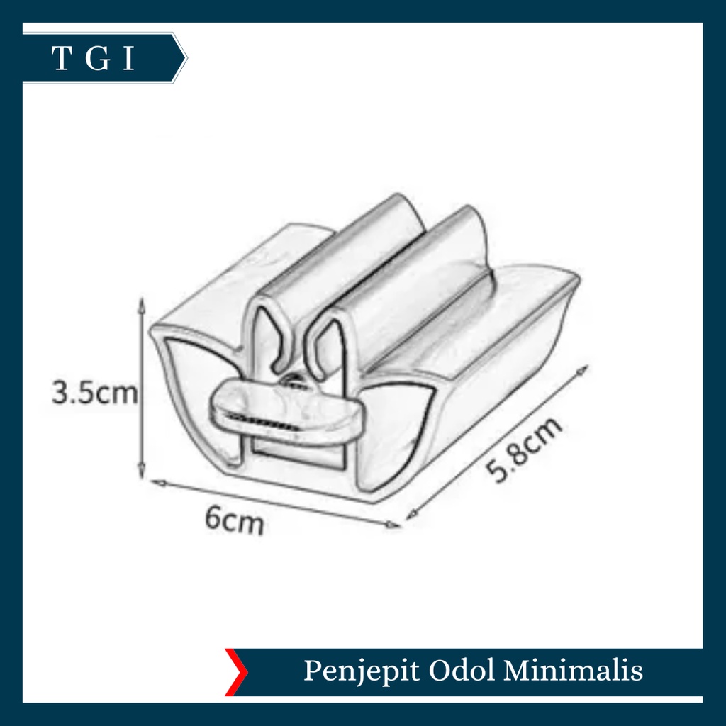 TGI - ALAT PENJEPIT ODOL PASTA GIGI / PENJEPIT ROLL PASTA GIGI / DISPENSER PENJEPIT PASTA GIGI / DISPENSER ODOL MODERN STAND PENJEPIT ODOL DENGAN PUTARAN TOOTHPASTE SQUEEZER