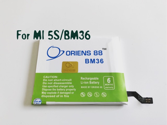 (P) Baterai batre battery Xiaomi Mi 5S / BM36 double power/IC ORIENS88