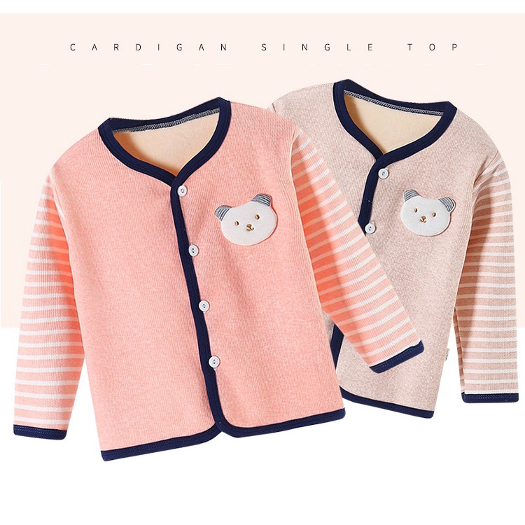 BAJU JAKET CARDIGAN KARDIGAN SWEATER LENGAN PANJANG ATASAN KOREAN BAYI ANAK LAKI PEREMPUAN 1-5 TAHUN IMPORT BISA COD CEWEK COWOK KANCING HIDUP