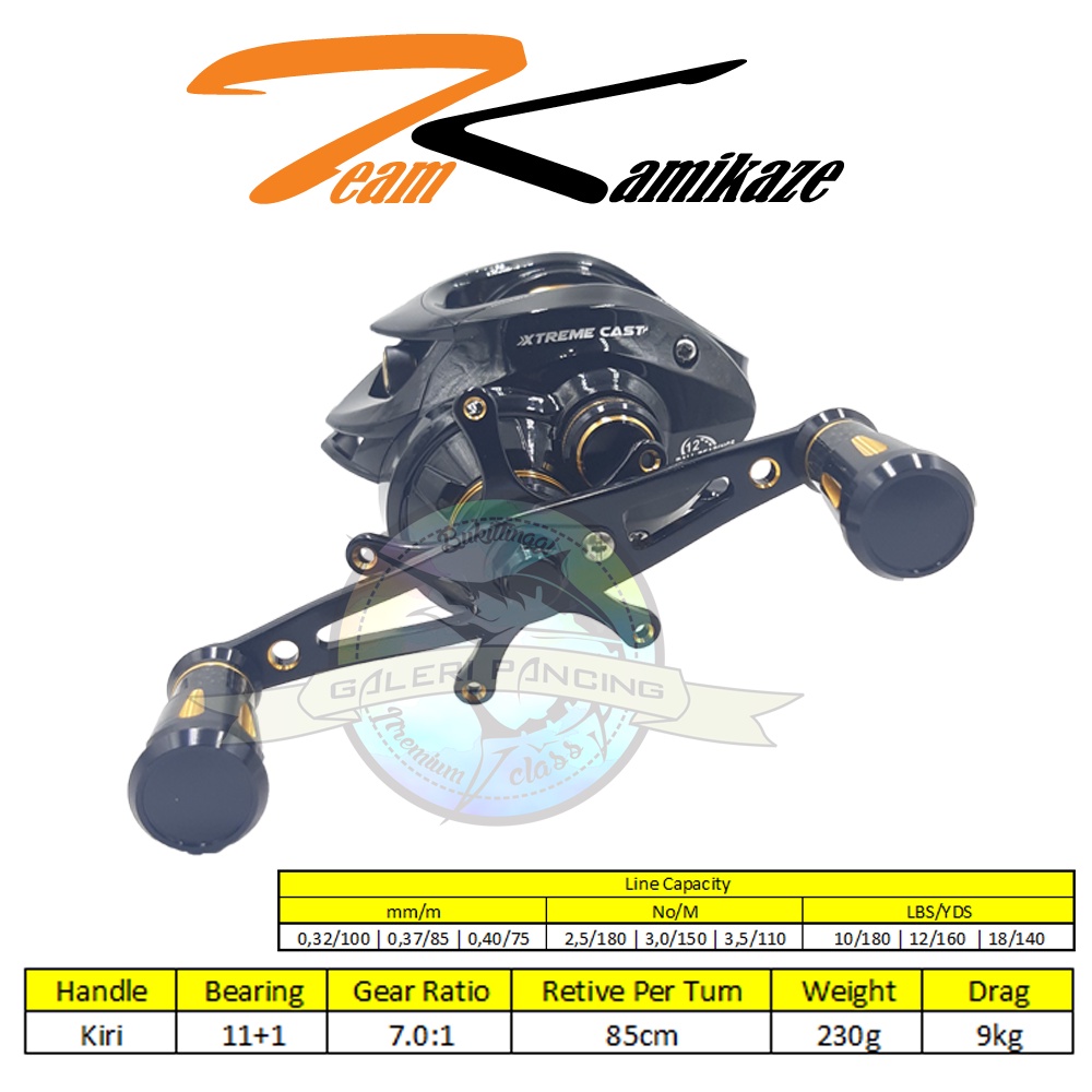 Reel BC Kamikaze Xtreme Cast - Handle Kiri